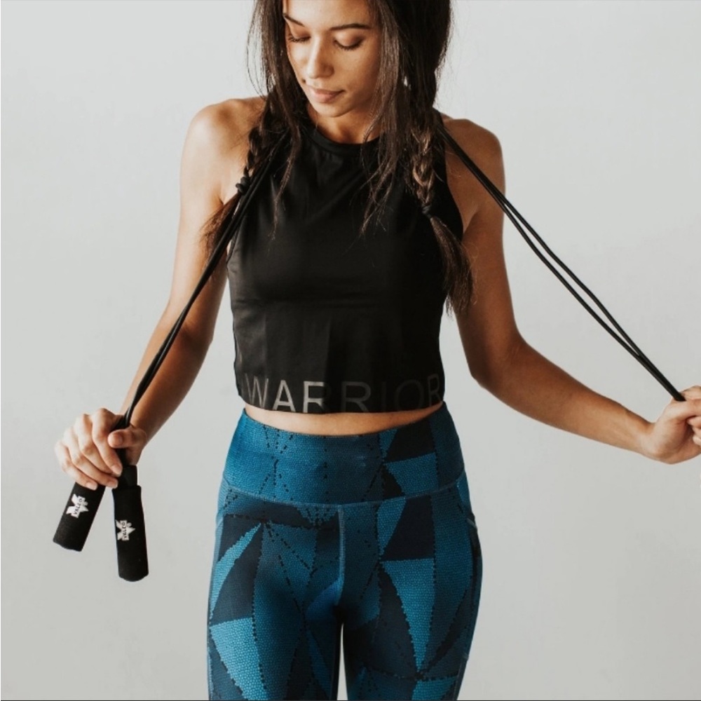 Senita Warrior Crop Top - black